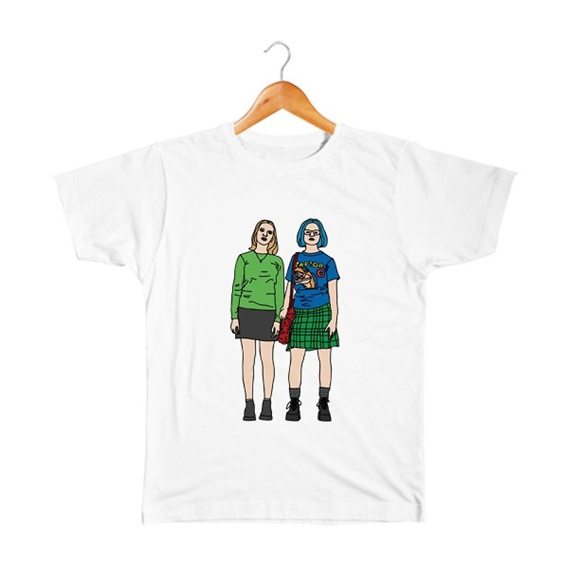 Enid & Rebecca #3 キッズTシャツ - 童装上衣 - 棉．麻 白色