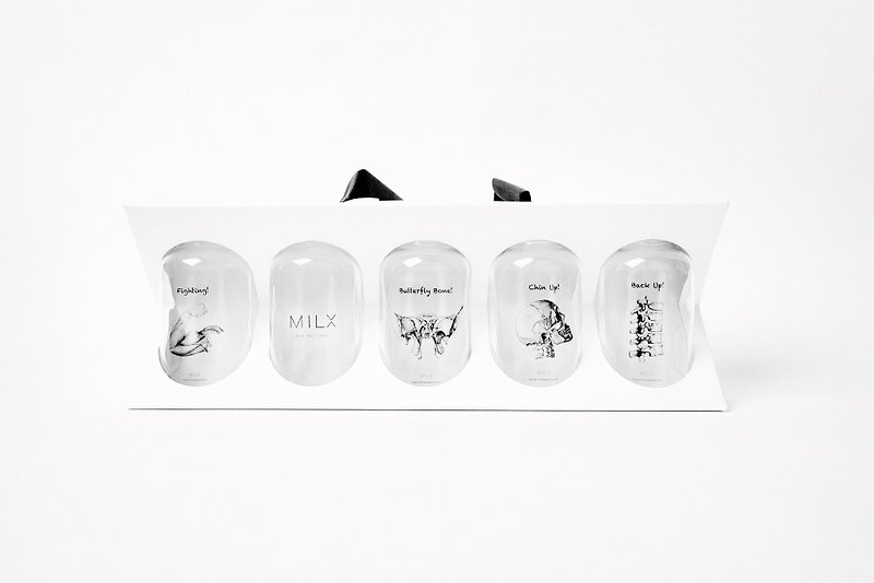 小骨系列玻璃瓶五件组礼盒 - 茶具/茶杯 - 玻璃 透明