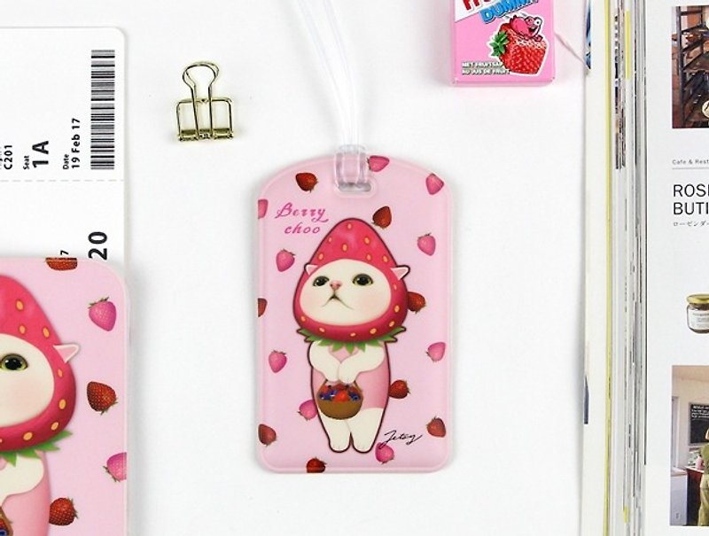 JETOY, 甜蜜猫 旅行 吊牌 二代_Berry choo J1712302 - 证件套/卡套 - 塑料 粉红色