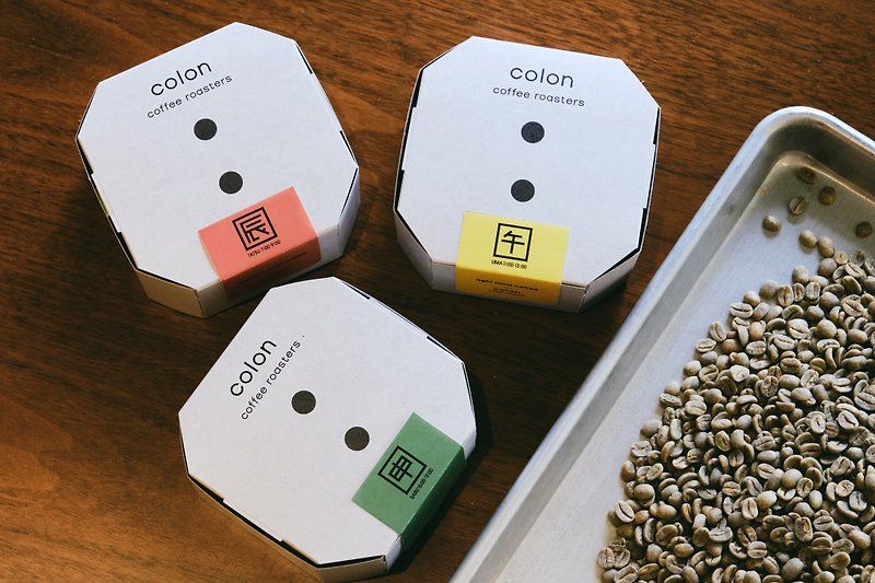 【Ground Coffee / Pinkoi exclusive package】colon coffee BOXSET (TATSU, UMA, SARU) - 咖啡 - 纸 