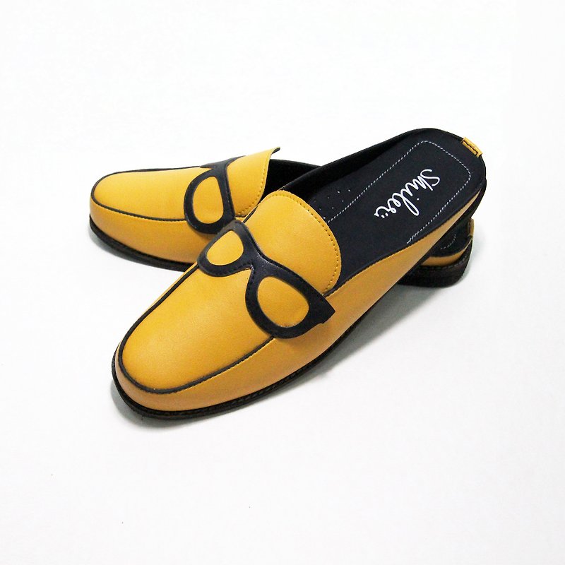 Glasses half-sandals - Yellow - 男女凉鞋 - 其他材质 黄色