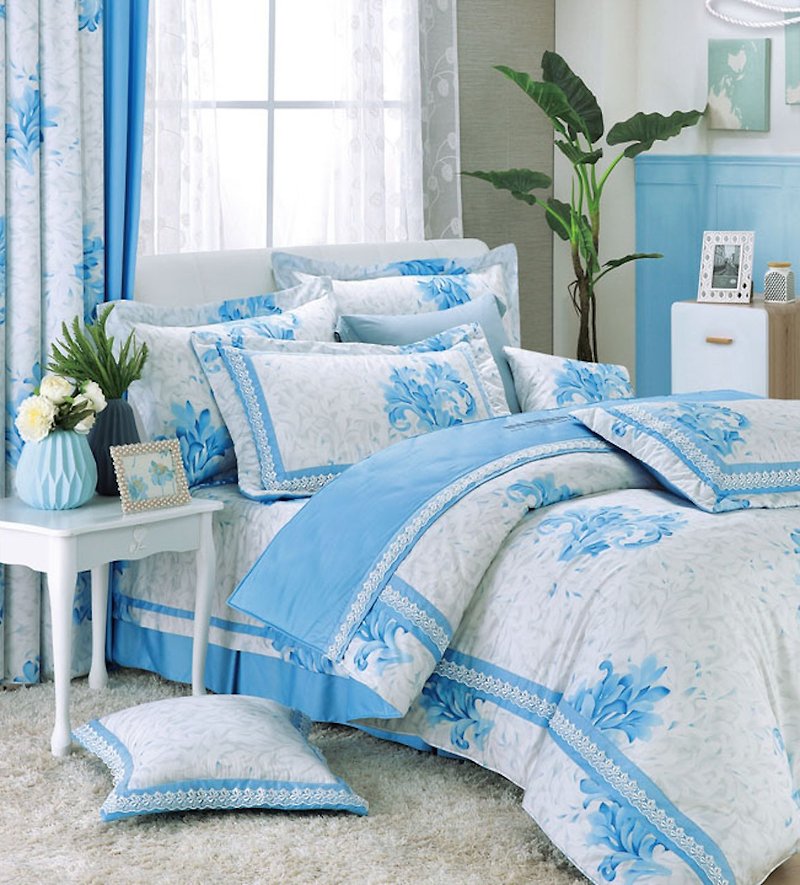 【R857 风雅怡情】100% 60支精梳棉 床单组 - 寝具 - 棉．麻 蓝色