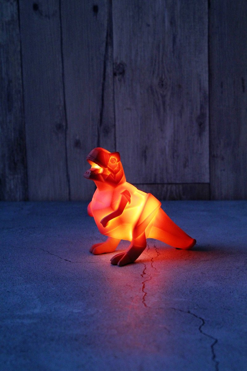 英国侏罗纪公园系列恐龙折纸造型LED电池USB两用小夜灯(红色暴龙) - 灯具/灯饰 - 塑料 红色