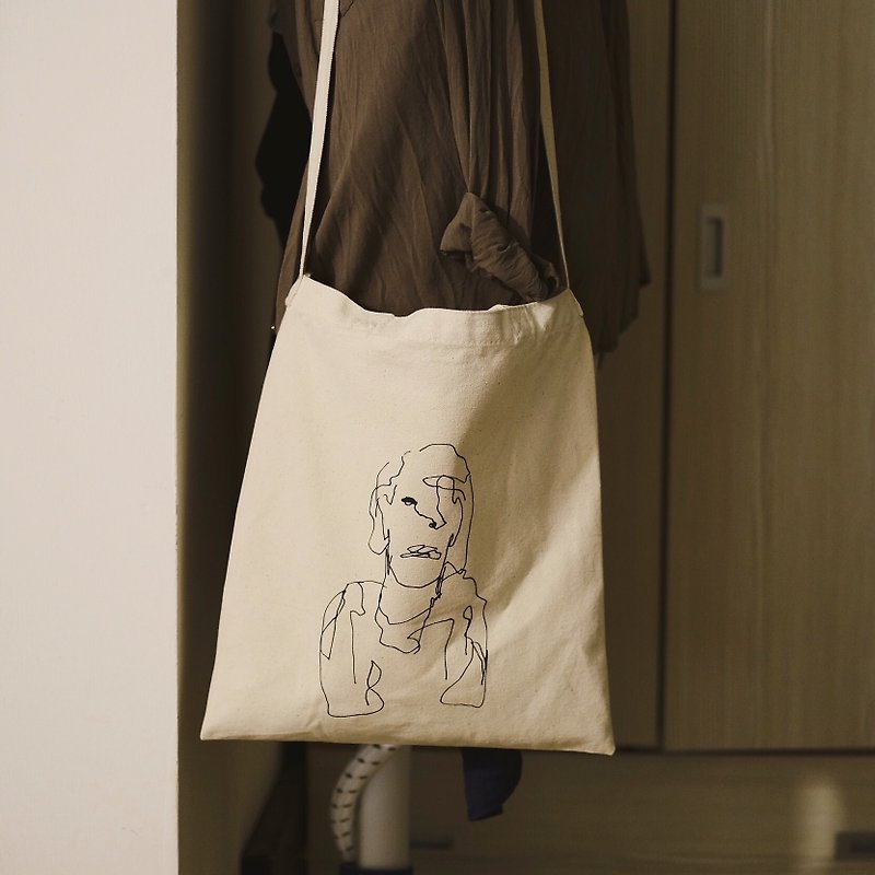 A person1 环保购物袋 - 侧背包/斜挎包 - 棉．麻 卡其色