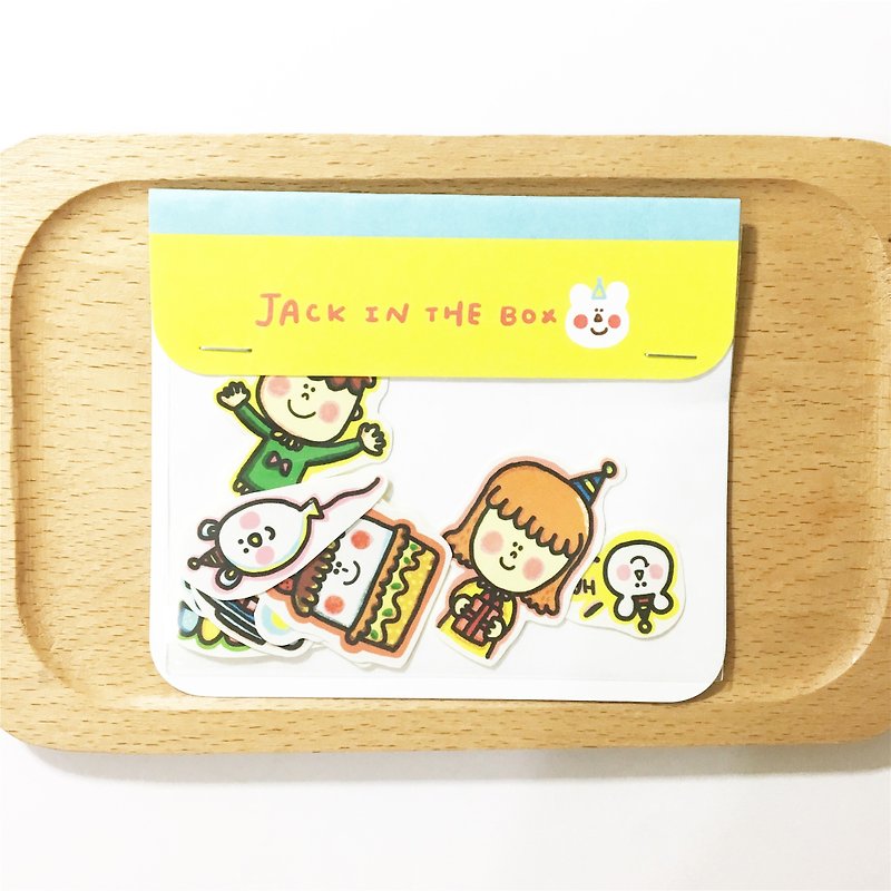 JACK IN THE BOX 生日快乐 and 探险活宝贴纸组 - 贴纸 - 纸 