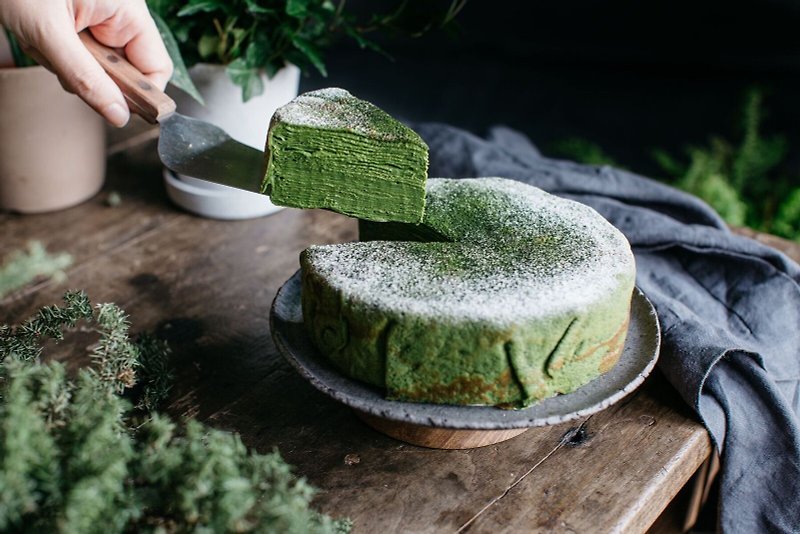 抹茶千层 - 蛋糕/甜点 - 新鲜食材 绿色
