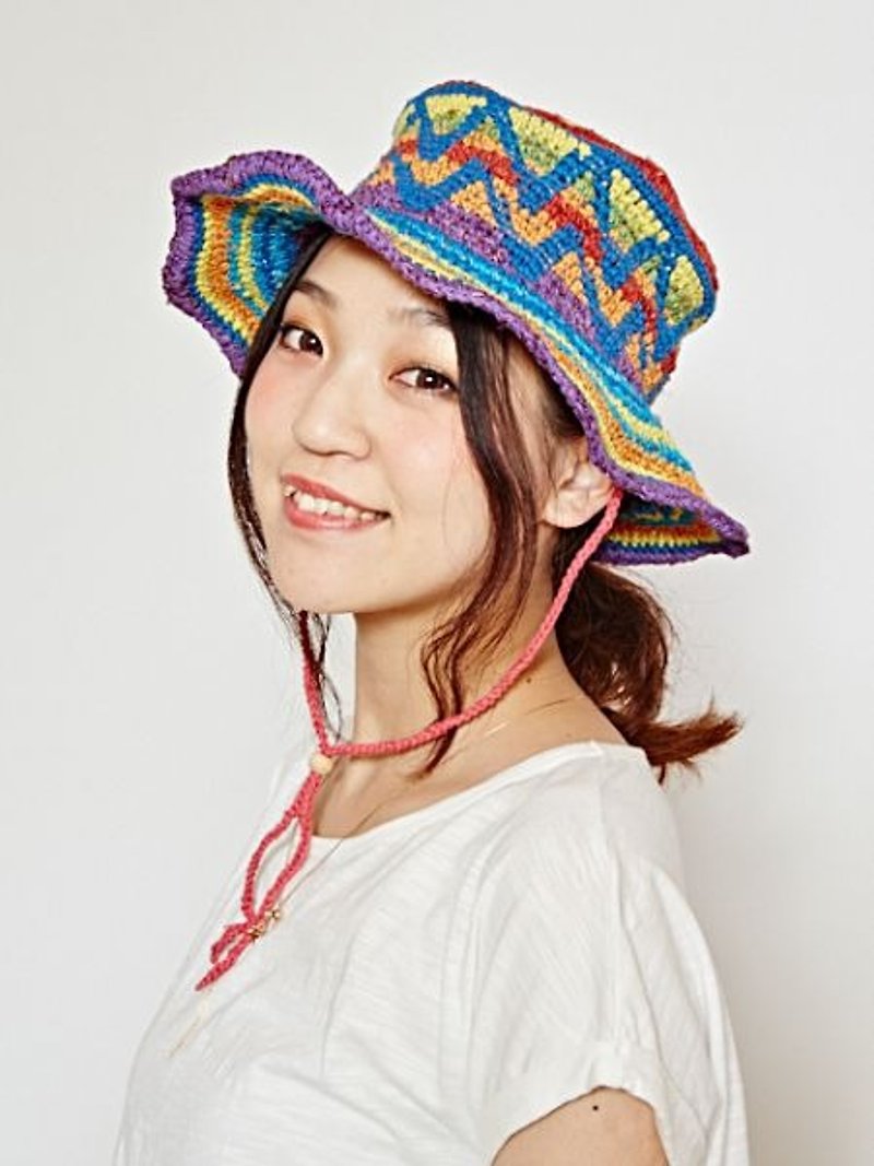 【预购中】✱针织微笑帽✱(3色) - 帽子 - 棉．麻 多色