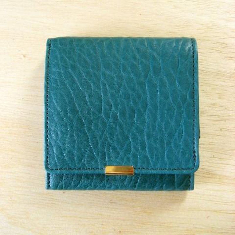 ミニウォレット　ピーコック - 皮夹/钱包 - 真皮 蓝色