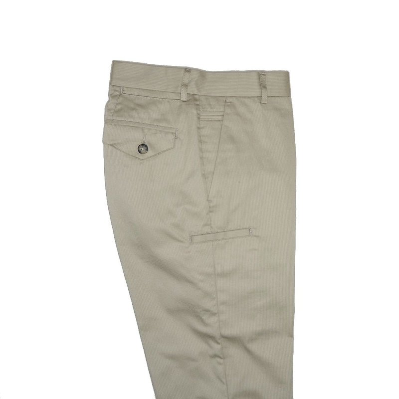CH003 芝加哥砂石色八口袋商旅裤 Chicago Sandstone 8 Pockets - 男士长裤 - 棉．麻 金色