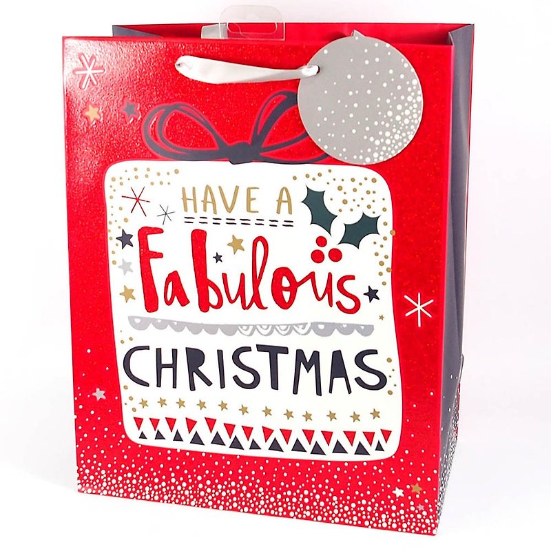 超棒的礼物 耶诞礼物袋【Hallmark-礼物袋/纸袋 圣诞节系列】 - 包装材料 - 纸 红色