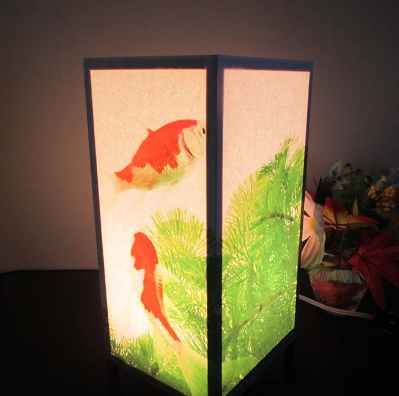 ≪金魚の散歩・夢灯かり≫安らぎの癒しライトスタンド・3形 - 摆饰 - 纸 