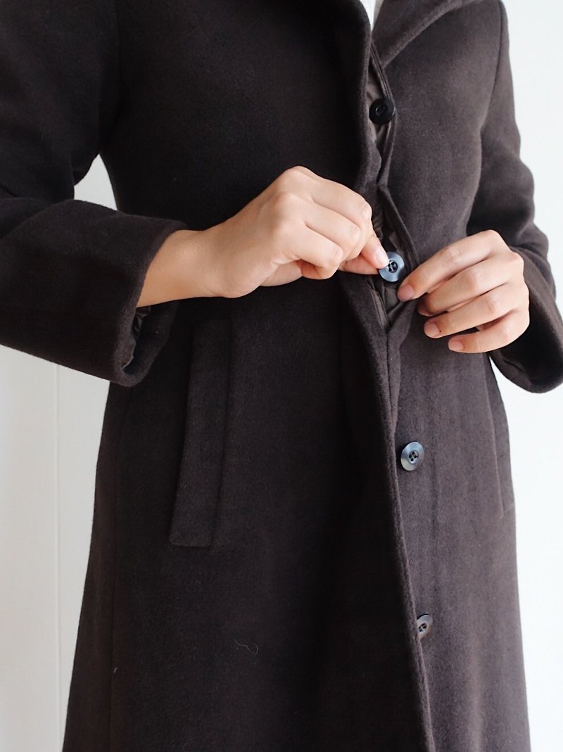 Vintage 大衣 / 毛料 no.76 - 女装休闲/机能外套 - 其他材质 咖啡色