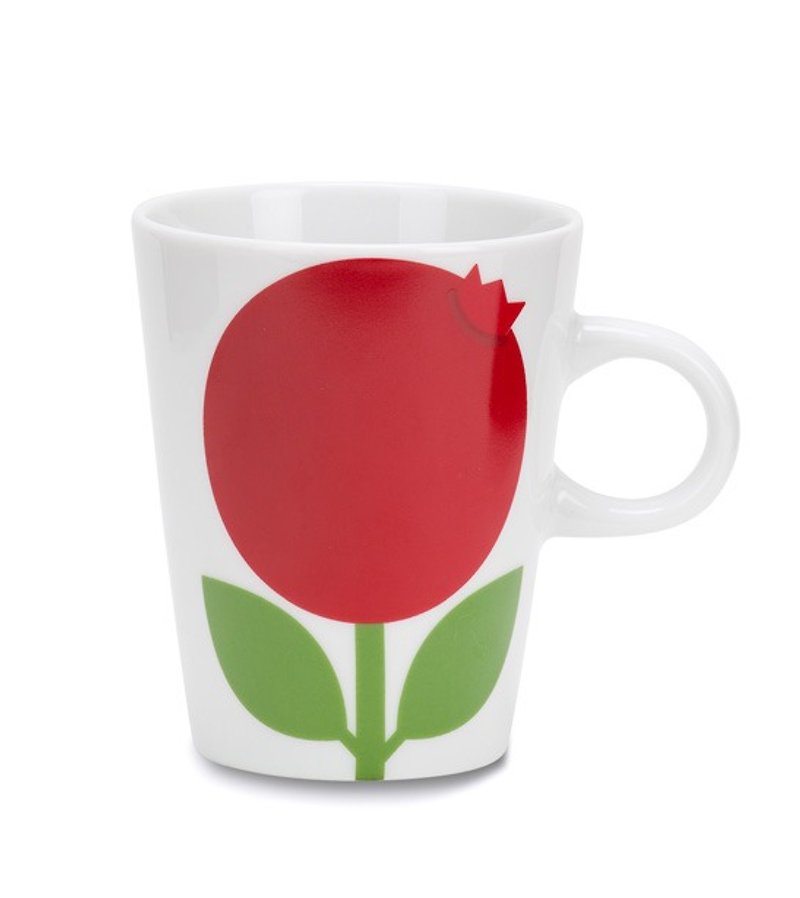 可爱北欧复古风 Floryd越橘莓马克杯 - 咖啡杯/马克杯 - 瓷 红色