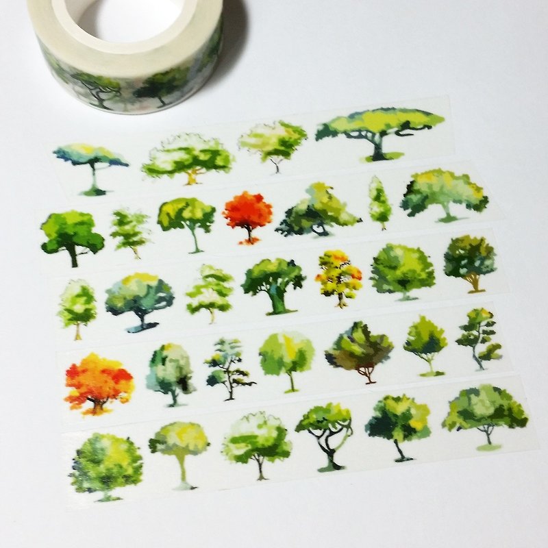 纸胶带 水彩树 - 纸胶带 - 纸 