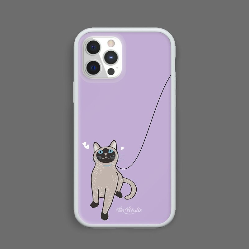牵牵猫咪手机壳/犀牛盾订制/iPhone - 手机壳/手机套 - 塑料 紫色