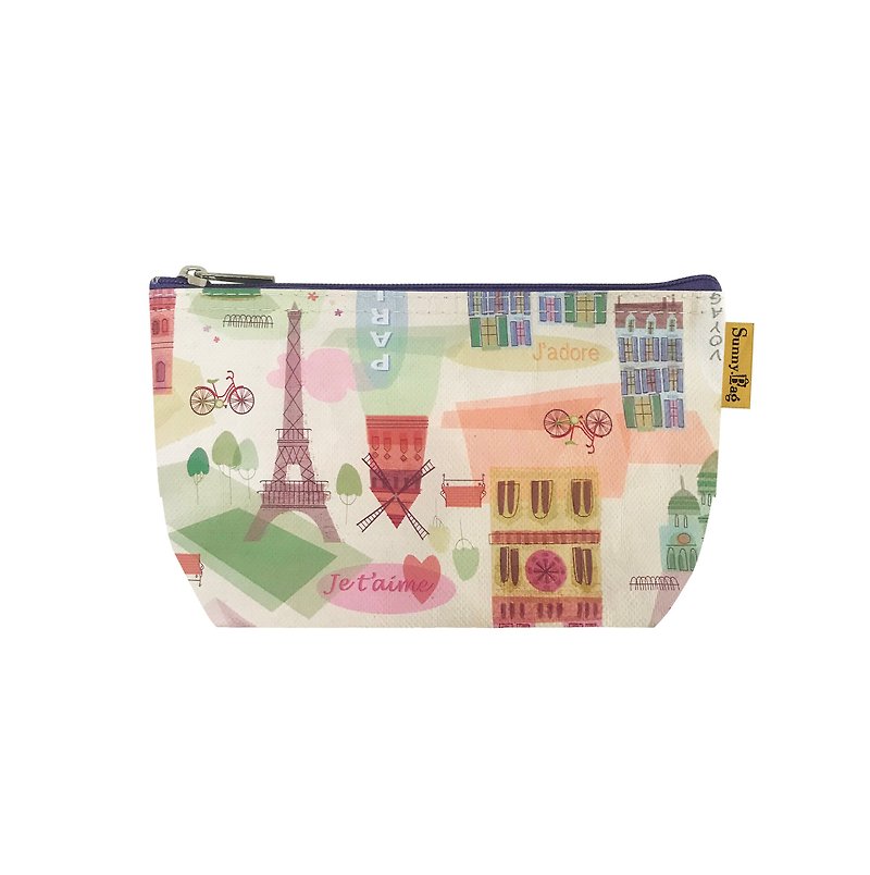 Sunny Bag - 化妆包-巴黎印象 - 手提包/手提袋 - 其他材质 紫色
