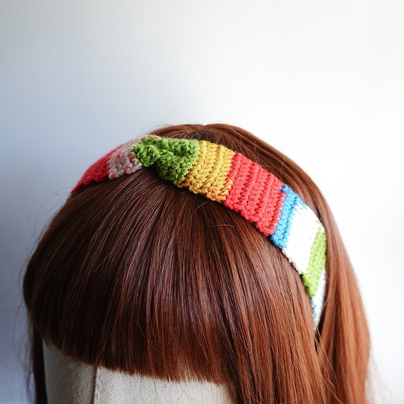彩色手工编织发带 | 多色选择 - 发带/发箍 - 其他人造纤维 多色