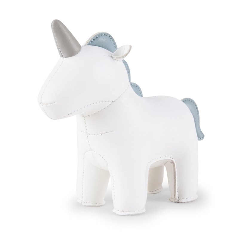 Zuny - Unicorn Nico 独角兽造型动物 书挡 - 摆饰 - 人造皮革 多色