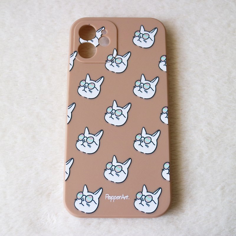 PepperAnt 猫猫 iPhone 奶茶手机壳 - 手机壳/手机套 - 塑料 卡其色