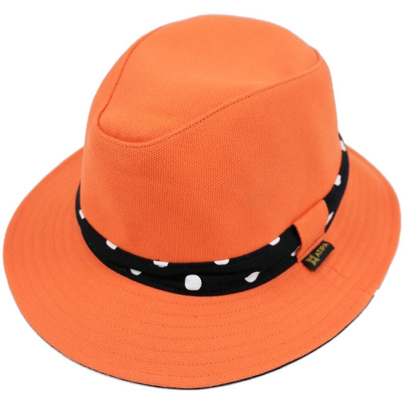 ATIPA Panapolka橙色巴拿马草帽 - 帽子 - 其他材质 橘色