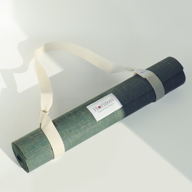 MIT自然正确天然橡胶瑜珈垫183x61cm | ESG环保永续天然麻 附背带 - 瑜珈垫 - 棉．麻 