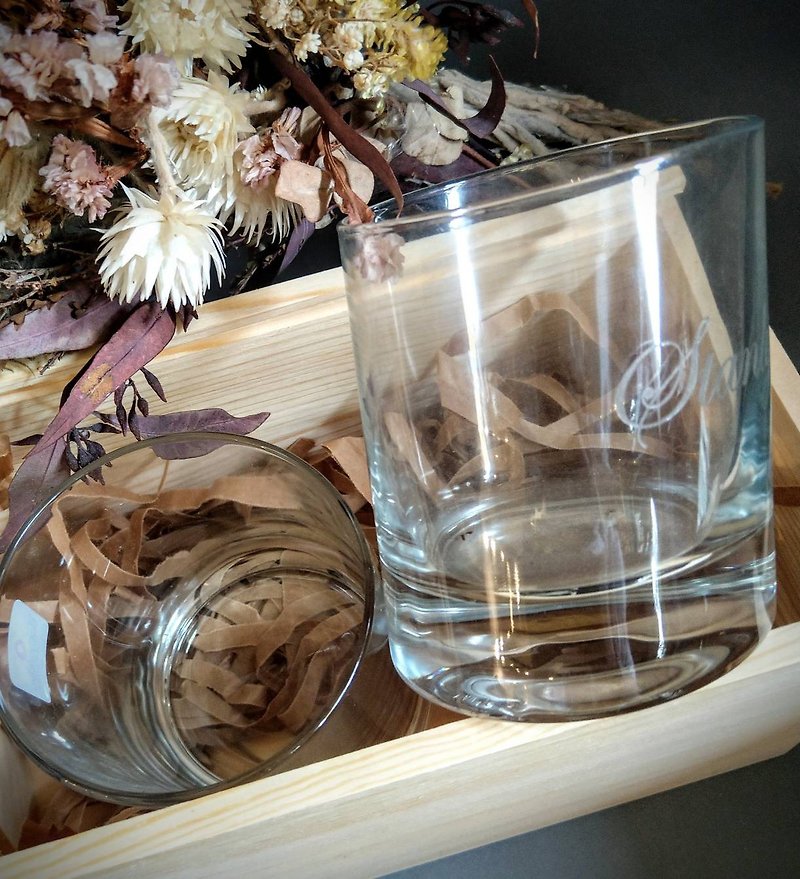 赠限量木盒 造型玻璃杯酒杯 水杯 (透明款)玻璃刻字定制化 - 杯子 - 玻璃 透明