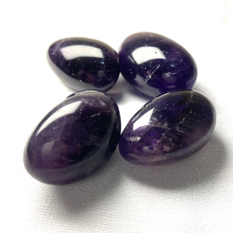 【深紫晶 滚石】乌拉圭 帝王紫水晶 滚石 原石 - 项链 - 宝石 紫色