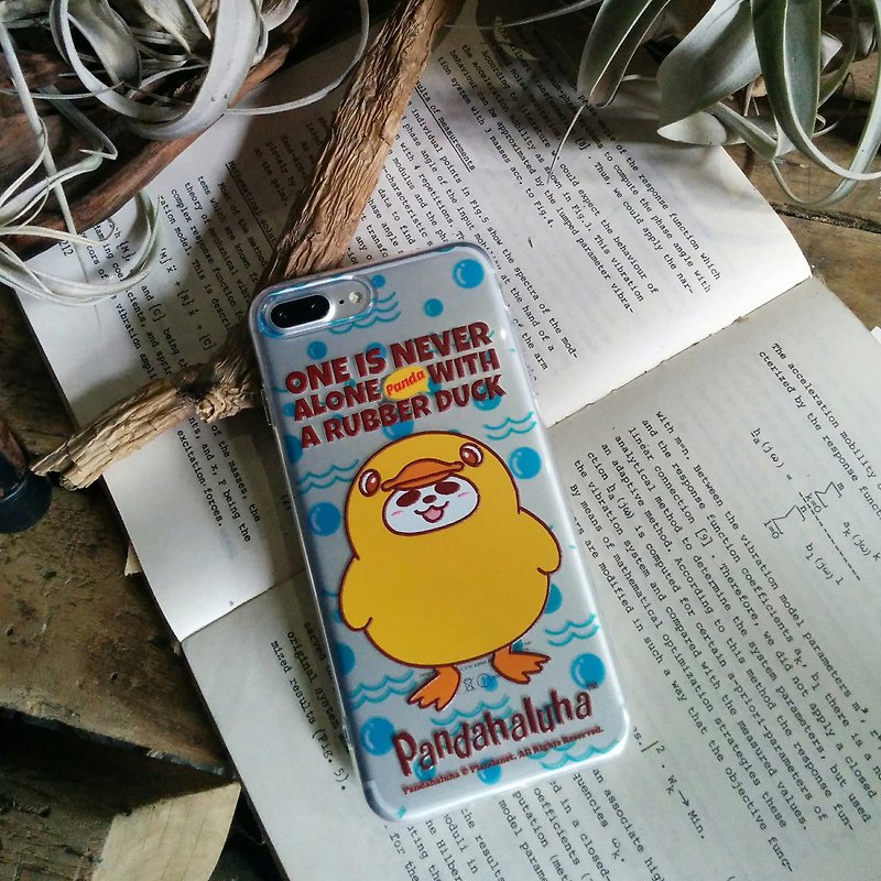 iPhone 7/8 Plus 熊猫小鸭 Pandahaluha 软胶透明 手机壳 手机套 - 手机壳/手机套 - 硅胶 透明