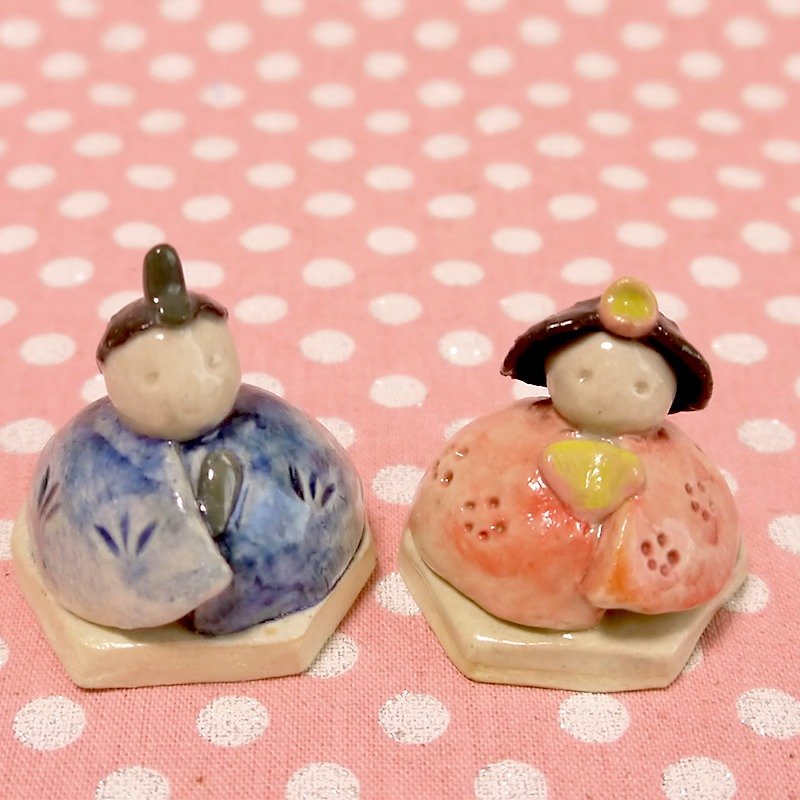 陶器の小さなお雛様 - 花瓶/陶器 - 瓷 粉红色