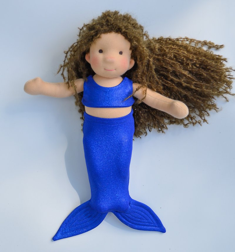 Mermaid tail for 12inches (30cm) waldorf doll - doll outfit - 玩具/玩偶 - 棉．麻 