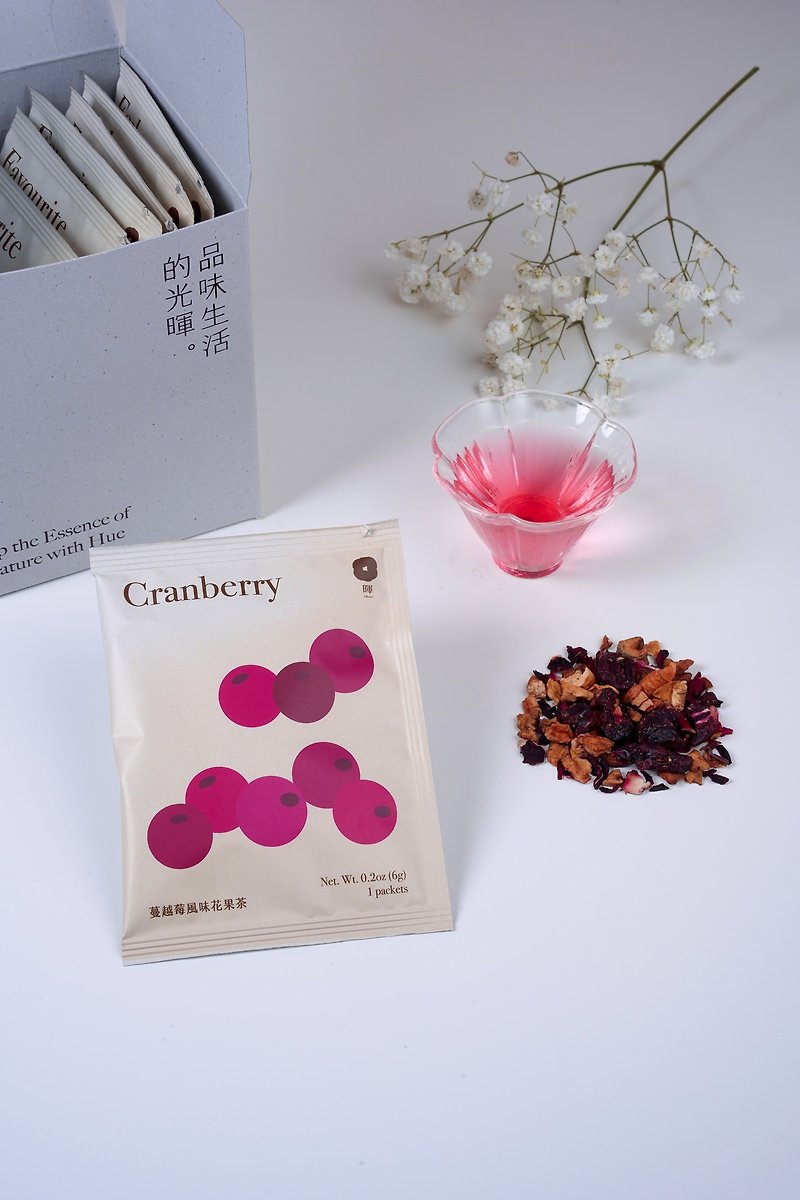 【晖Hue】无咖啡因德国果干水 花果茶 蔓越莓 - 茶 - 其他材质 灰色