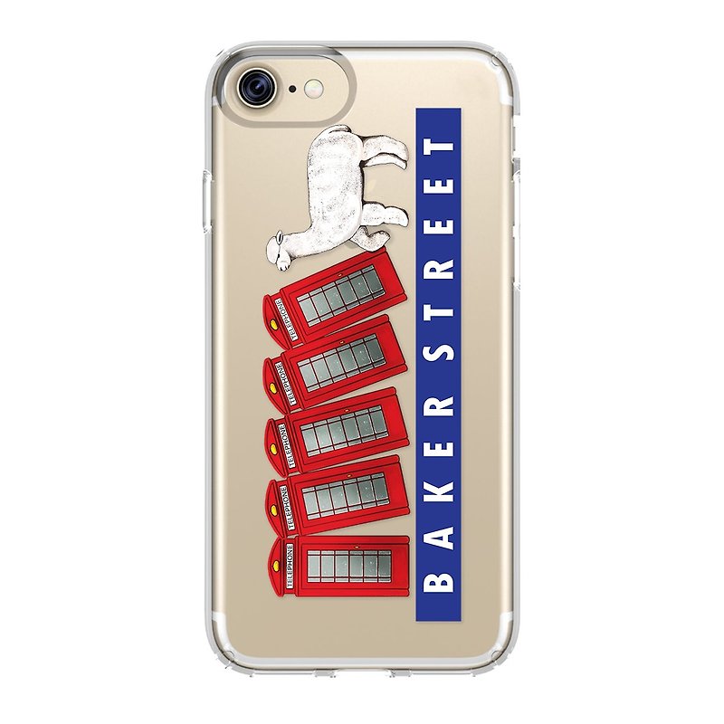 【英国 Baker Street 贝克街】iPhone 手机壳 - 羊驼电话亭 - 手机壳/手机套 - 塑料 透明