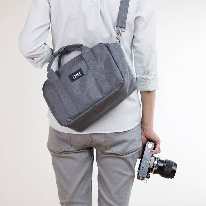 BLADEN简约灰色侧背手提包中包三用相机包 - 相机包/相机袋 - 其他材质 灰色