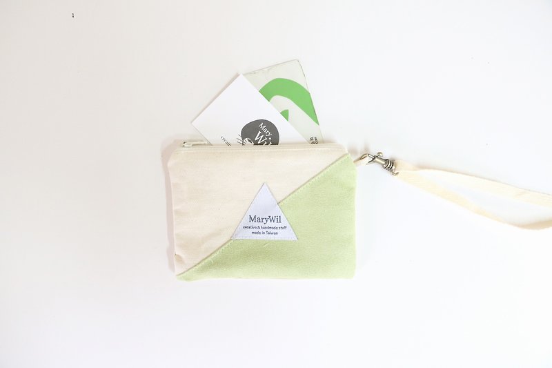 MaryWil零钱车票夹-粉绿色 - 零钱包 - 纸 绿色