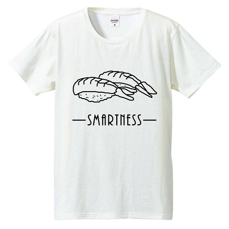 Tシャツ / Smartness (寿司) - 男装上衣/T 恤 - 棉．麻 白色