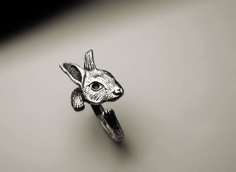 兔子戒指 - 戒指 - 其他金属 银色