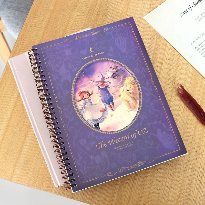 Indigo 世界童话环装横线笔记本-绿野仙踪,IDG75560 - 笔记本/手帐 - 纸 紫色