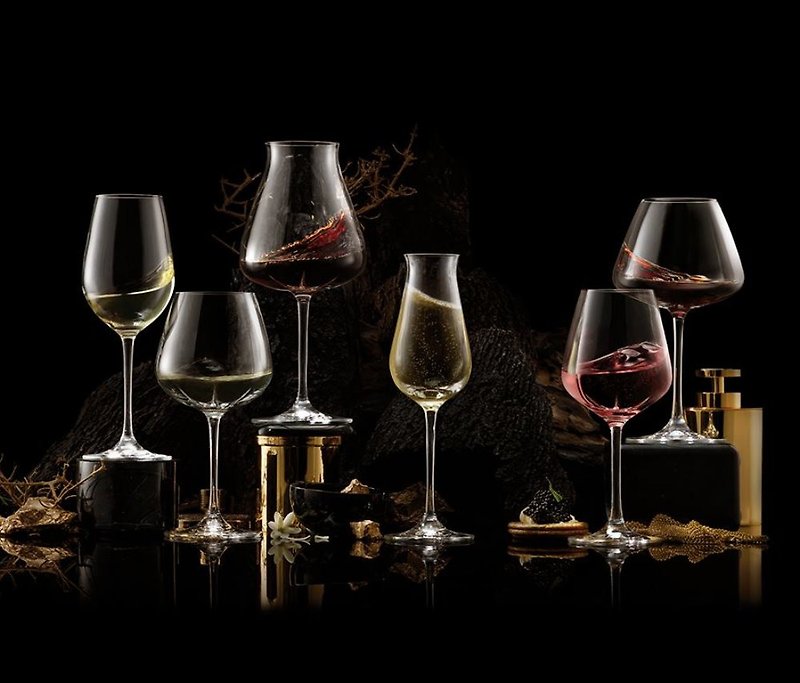 LUCARIS DESIRE 五旋纹系列 红酒杯 白酒杯 无铅水晶酒杯 - 酒杯/酒器 - 玻璃 白色