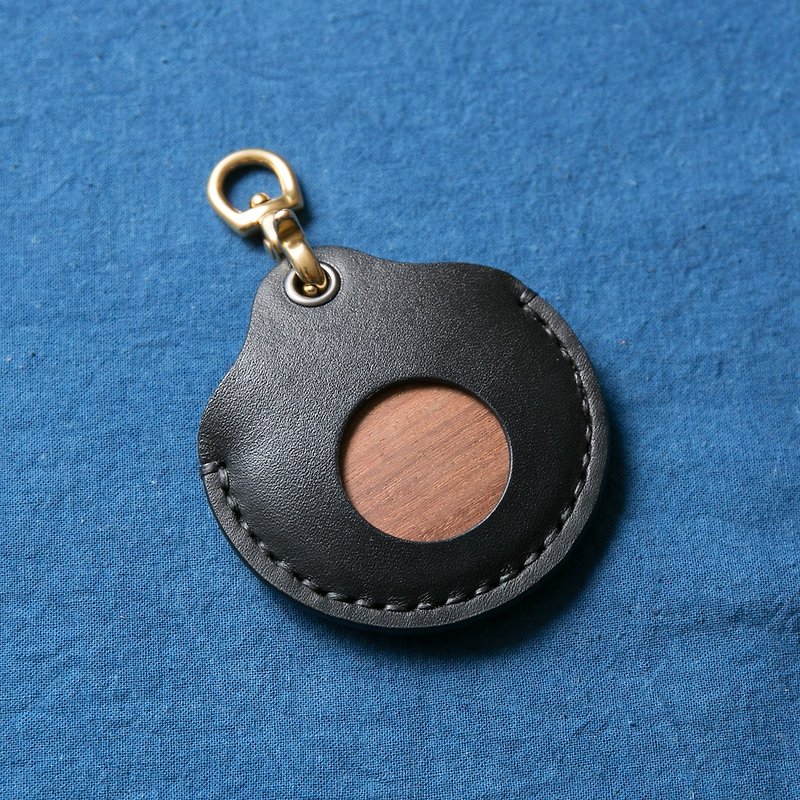 Gogoro钥匙皮套(墨黑色) - 钥匙链/钥匙包 - 真皮 黑色
