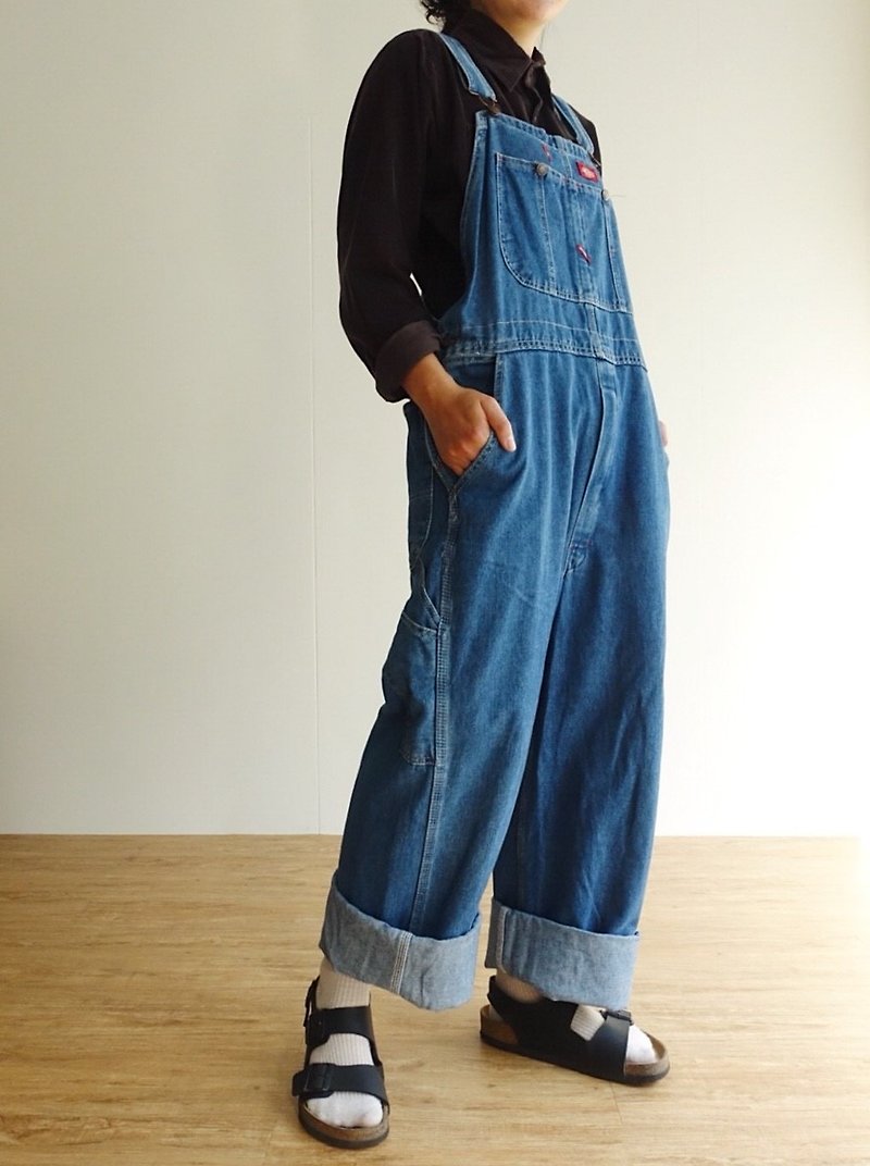 Vintage / 吊带裤 / Dickies丹宁 no.6 tk - 背带裤/连体裤 - 棉．麻 蓝色