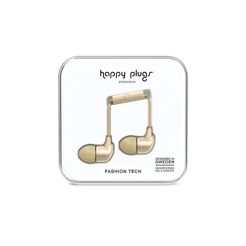 HAPPY PLUGS  IN-EAR 入耳式耳机-奢华限定款(香槟金) - 耳机 - 塑料 金色