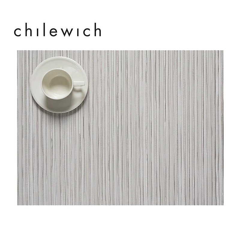 罗纹系列Rib Weave 餐垫-36X48CM- (桦木/Birch) - 餐垫/桌巾 - 塑料 银色