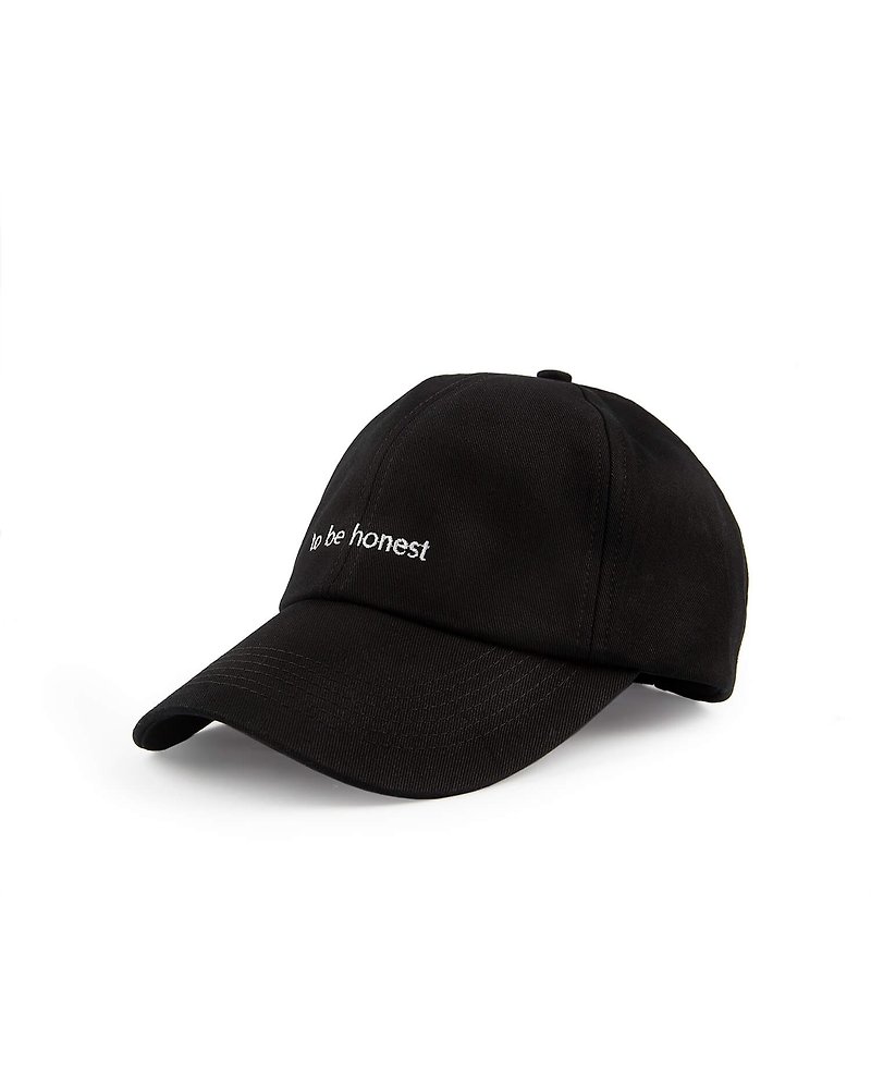 诚实帽 to be honest Cap(黑色) - 帽子 - 棉．麻 黑色