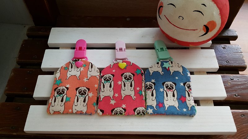 可爱巴哥犬 平安符袋(夹)【PE160704】 - 其他 - 棉．麻 多色