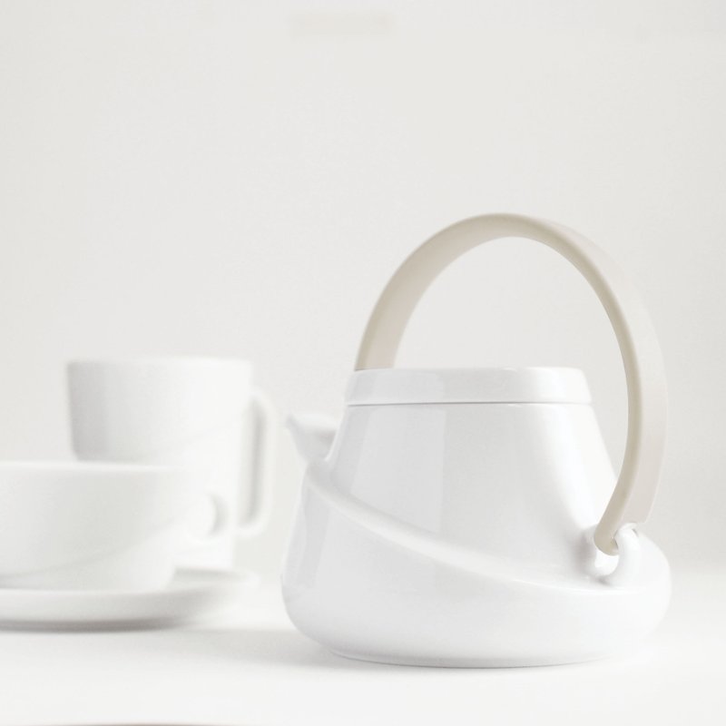 日本KINTO Ridge润沏茶壶 / 共2色 - 茶具/茶杯 - 瓷 白色