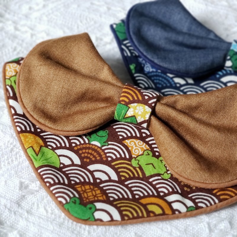 【Cherish handmade 】清海波青蛙宠物围巾 - 衣/帽 - 棉．麻 