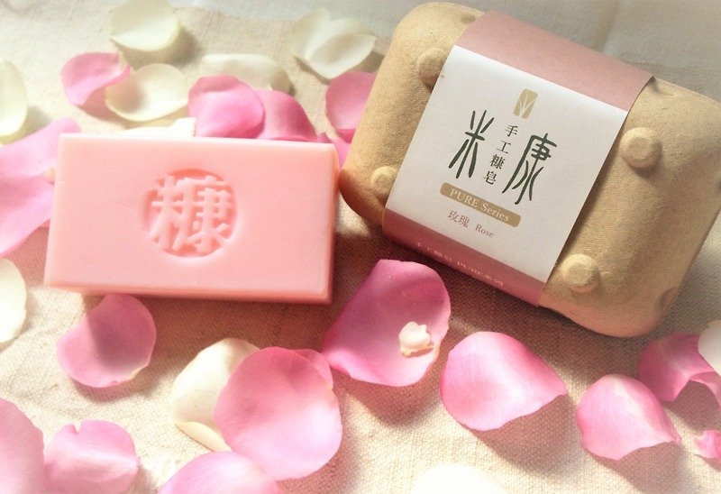 {手作糠皂} PURE系列玫瑰 Rose - 肥皂/手工皂 - 其他材质 粉红色