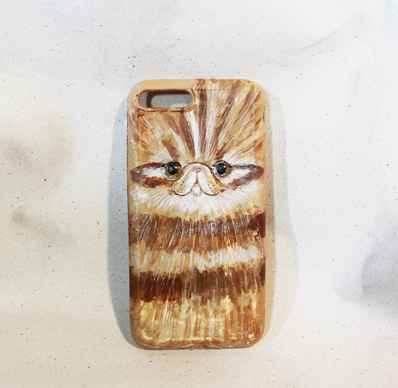 手工-黏土制  加菲猫手机壳  7.8plus  - 手机壳/手机套 - 粘土 橘色