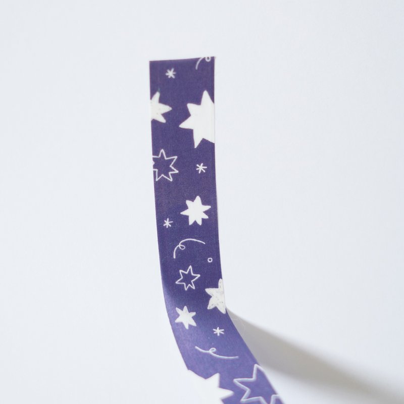 Starfield Washi Tape - 纸胶带 - 纸 蓝色