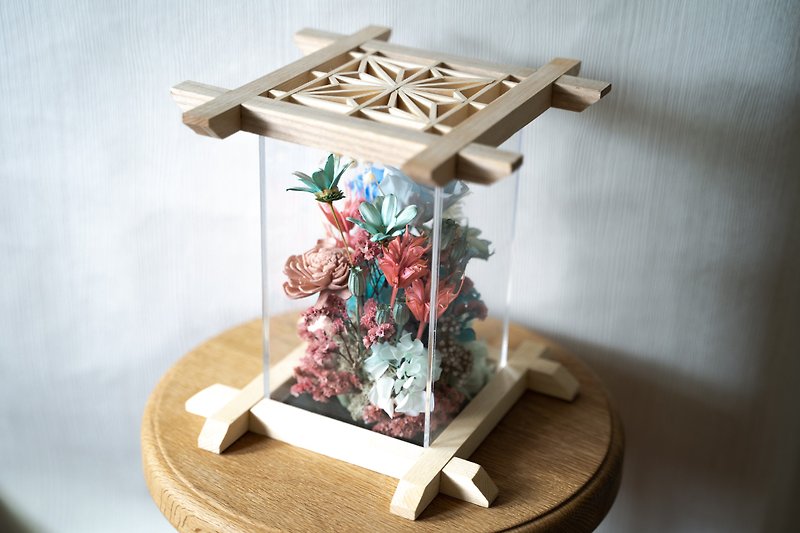 【日系和风】日式庭园 日式花盅 永生花设计 花礼 情人节礼物 - 干燥花/捧花 - 植物．花 